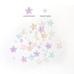 3D Icy Flower Nail Design Charms