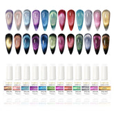 Hema-Free Aurora Cat Eye Gel Set 12 Colors