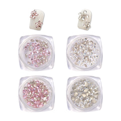 DIY Flower Nail Charm Rhinestone