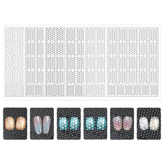 Hollow Nail Stencil Sticker - Polka Dots & Stars