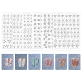 Hollow Christmas Holidays Nail Stencil Sticker