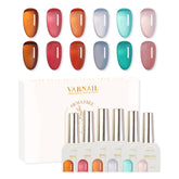 Hema-Free Jelly Color Gel Polish Set - S09 Tea Time