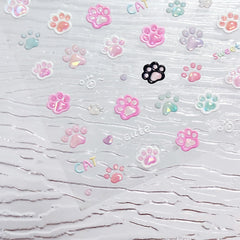 Jelly Nail Sticker - Pastel Cat Paw