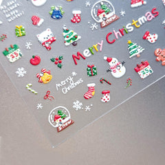 Rhinestone Nail Sticker - Cute Mini Christmas