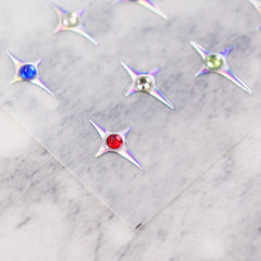 Rhinestone Nail Sticker - Four-Pointed Star (Holo)