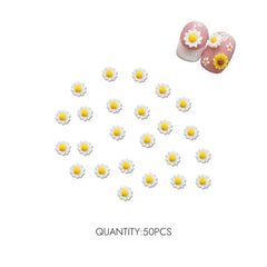 3D Sunflower Nail Charms