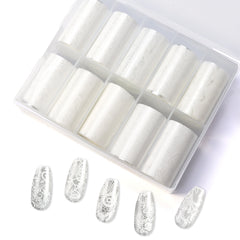 Nail Transfer Foil - Lace (White)