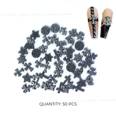 Retro Cross Nail Art Charms