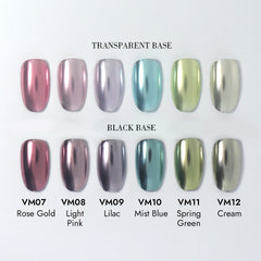 6 Colors Mirror Metallic Chrome Powder Set - Morandi