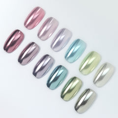 6 Colors Mirror Metallic Chrome Powder Set - Morandi