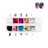 Colorful Metallic Round Sequins - 12 Grids