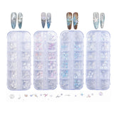 3D Beach Ocean Nail Charms - 12 Grids