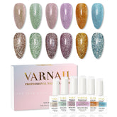 (NEW! ✨40% OFF, Limited Time ) Hema-Free Crystal Sand Reflective Gel Set G05