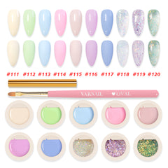 Solid Gel Polish 10 Colors Set - Cream Party
