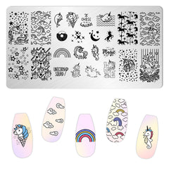 Nail Stamping Plates - Unicorn
