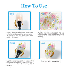 Nail Transfer Foil - Holographic (Silver)