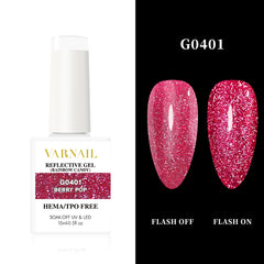 Hema-Free Rainbow Candy Reflective Gel - G0401 Berry Pop