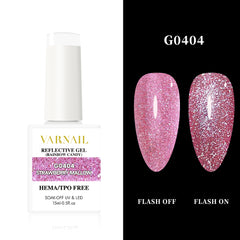 Hema-Free Rainbow Candy Reflective Gel - G0404 Strawberry Mallow