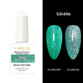 Hema-Free Rainbow Candy Reflective Gel - G0406 Minty Swirl