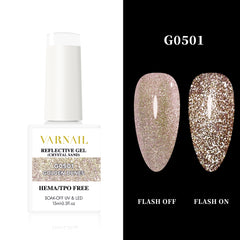 Hema-Free Crystal Sand Reflective Gel - G0501 Golden Dunes