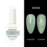 Hema-Free Crystal Sand Reflective Gel - G0502 Sea Glass