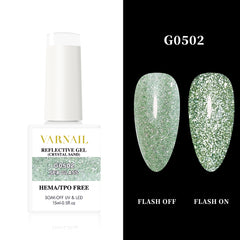 Hema-Free Crystal Sand Reflective Gel - G0502 Sea Glass