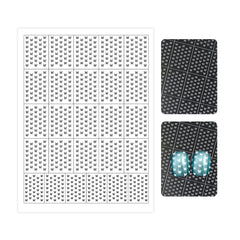 Hollow Nail Stencil Sticker - Polka Dots & Stars