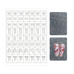 Hollow Popular Patterns Nail Stencil Sticker
