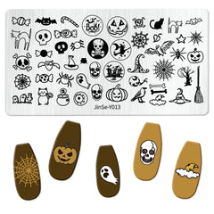 Nail Stamping Plates - Halloween Boo!