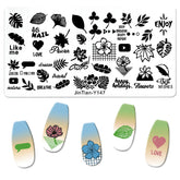 Nail Stamping Plates - Leaves