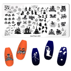 Nail Stamping Plates - Happy Halloween