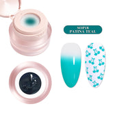 3-in-1 Stamping Ombre Paint Gel (Hema-Free) - SOP18 Patina Teal