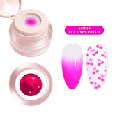 3-in-1 Stamping Ombre Paint Gel (Hema-Free) - SOP19 Fuchsia Prism