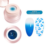 3-in-1 Stamping Ombre Paint Gel (Hema-Free) - SOP24 Cyber Glow