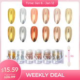 Weekly Deal : 40% OFF⚡️6 Colors Mirror Metallic Chrome Powder Set - Classic