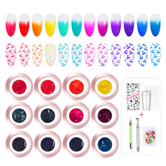 3-in-1 Stamping Ombre Paint Gel Set (Hema-Free) - Tinted Glass