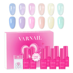 MINI Color Jelly Gel Polish Set - S16 Pastel Sugar