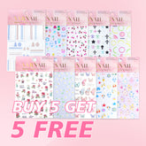5D Nail Stickers, Buy 5 Get 5 FREE!