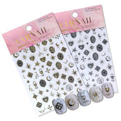 Chrome Nail Sticker - Relief Sculpture