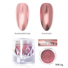 Mirror Metallic Nail Chrome Powder - VM07 Rose Gold