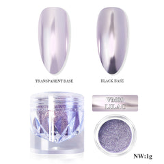 Mirror Metallic Nail Chrome Powder - VM09 Lilac
