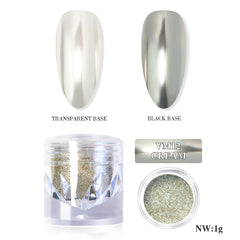 Mirror Metallic Nail Chrome Powder - VM12 Cream