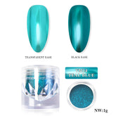 Mirror Metallic Nail Chrome Powder - VM14 Teal Blue