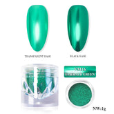 Mirror Metallic Nail Chrome Powder - VM16 Emerald Green