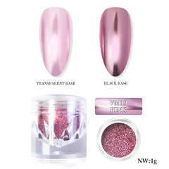 Mirror Metallic Nail Chrome Powder - VM19 Pink