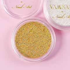 Micro Metallic Caviar Beads - Gold (0.4 mm)