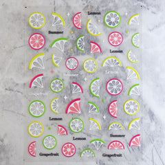 5D Nail Sticker - Lemon Slices