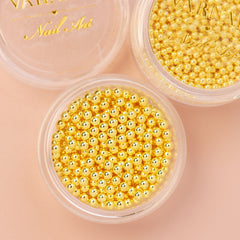 Metallic Caviar Beads - Gold (2 mm）