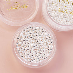 Metallic Caviar Beads - Silver (2 mm)