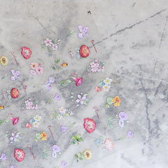 5D Nail Sticker - Flower Illustration